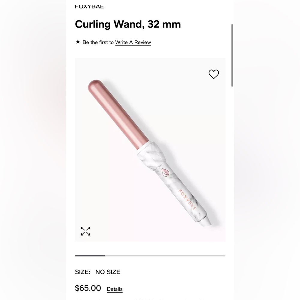 Foxybae curling wand 32mm